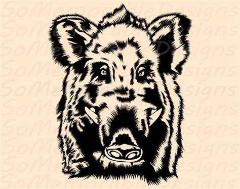 Wild Boar Svg Wild Boar Svg Files Wild Boar Svg Design Wild Boar Cut