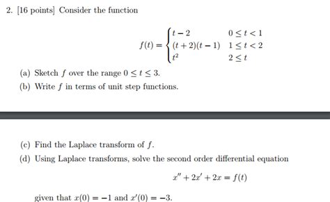 solved consider the function f t {t 2 0
