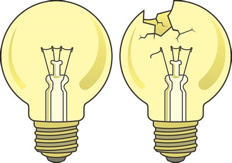 Broken Light Bulbs Clip Art Vector Images And Illustrations Istock