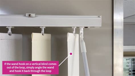 Rehanging A Wand Control On A Vertical Blind Amanda For Blinds Youtube