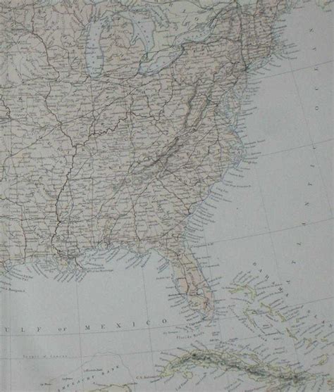 1884 Blackies Map Of The United States Of North America By W G