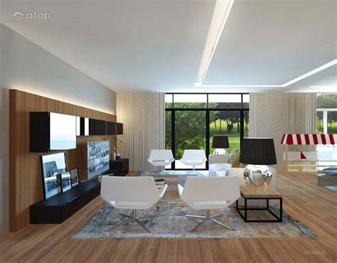 classic modern living room bungalow design ideas  malaysia