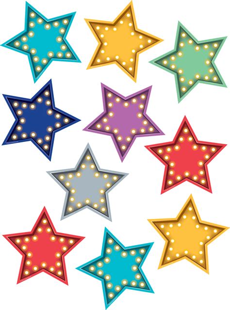 Marquee Stars Accents Classroom Walls Classroom Displays Classroom Decor Classroom Charts