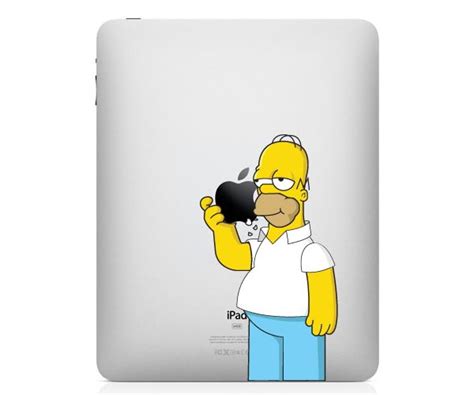 Two Colorful Homer Simpson Ipad Decals Gadgetsin