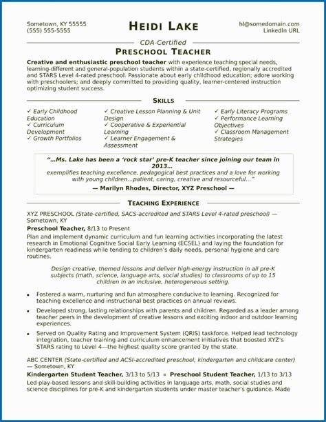 This article provide basic example of teacher resume. Montessori Teacher Resume Of Preschool Teacher Resume ...