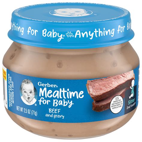 Gerber 2nd Foods Mealtime For Baby Baby Food Beef And Gravy 25 Oz