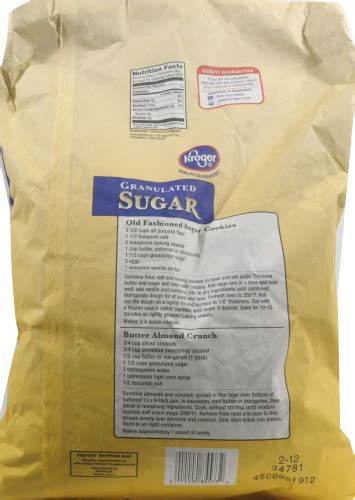 Kroger® Granulated Sugar 25 Lb King Soopers