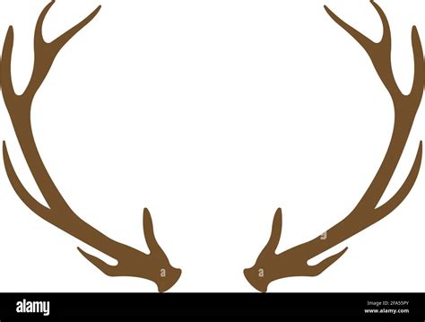 Deer Antlers Logo Template Illustration Design Stock Vector Image And Art
