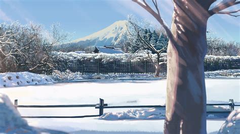 Anime Winter Mountain Wallpapers Wallpaper Cave
