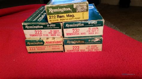 Remington 222 Magnum Ammo 5 Boxes For Sale At