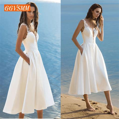 Short lace wedding dresses are an elegant option. Elegant Short Wedding Dress 2019 Wedding Gowns Women ...