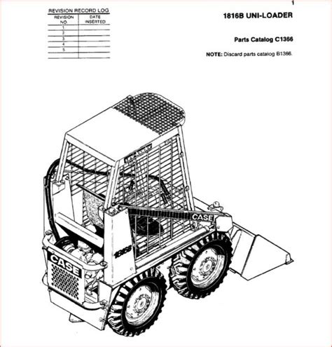 Case 1816b Skid Steer Loader Parts Catalog Manual Pdf Download