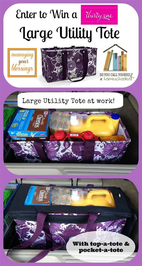 Thirty One Large Utility Tote Review And Giveaway Enter To Win A