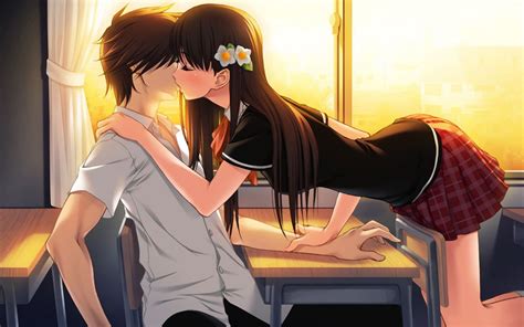 Kissing Anime Wallpapers Top Free Kissing Anime Backgrounds Wallpaperaccess