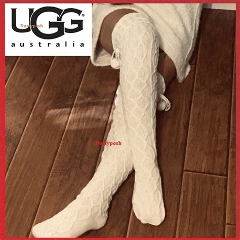 Ugg Accessories Ugg Cable Knit Over The Knee Thigh High Boot Socks Poshmark