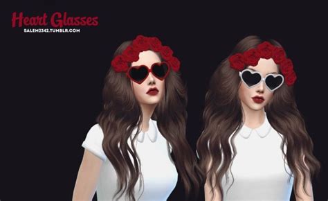 Sims 4 Heart Glasses