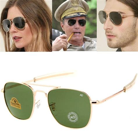 Sunglasses American Army Military Optical Ao Sun Glasses Pilot Glass Shades Rectangle Optical