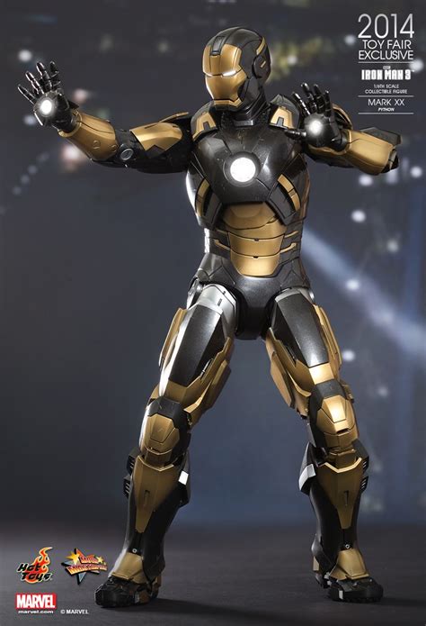 The mark iii is the first official serviceable iron man suit, which was built as a labor of love in an engineering lab (tony's garage). Marvel's Iron Man Mark XX - Python Action Figure by Hot ...