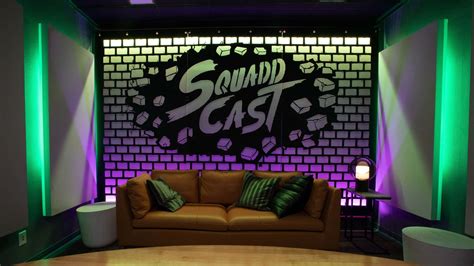 Download A Room With A Couch And A Wall With The Word Soundcast