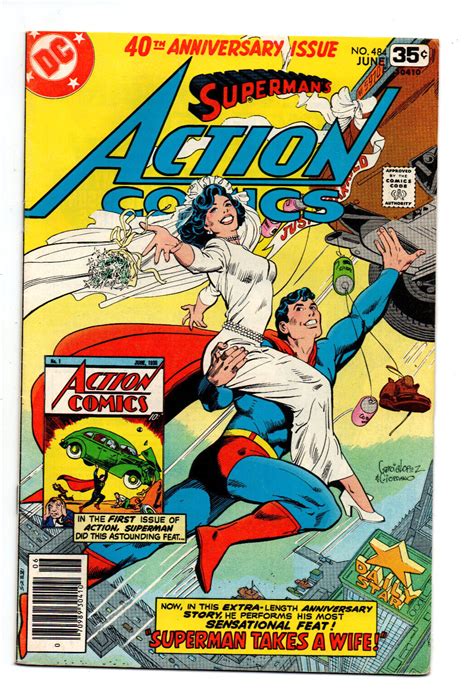Action Comics 484 Newsstand Superman And Lois Lane Marriage 1978