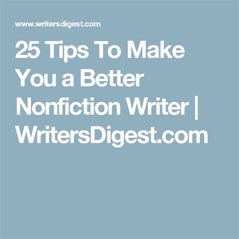 25 tips to make you a better nonfiction writer mfa creative writing nonfiction writing