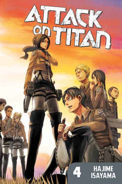 In this way, the title can refer to both the advancing threat of the titans or to a single attacking titan. Attack on Titan Manga Volume 4