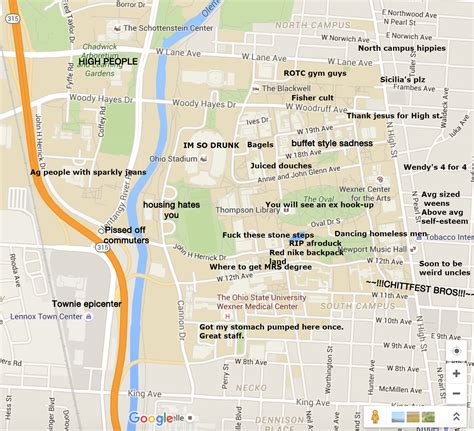 A Judgmental Map Of Ohio State University