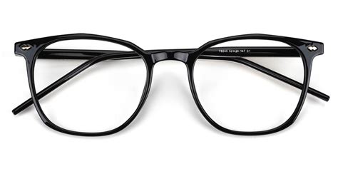 Linking Rectangle Eyeglasses In Black Sllac