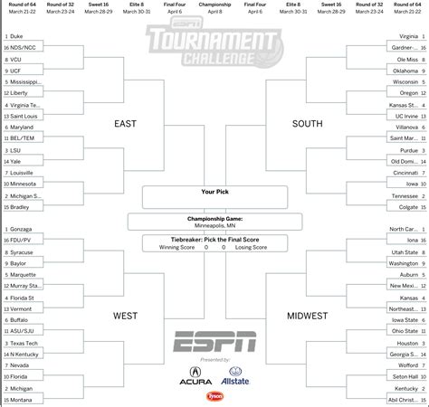 When do march madness games start this week. March Madness 2019: Get your printable NCAA bracket from ...