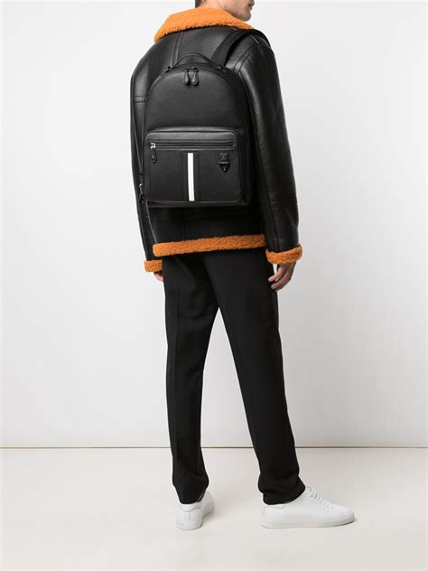 Bally Mavrick Leather Backpack Farfetch