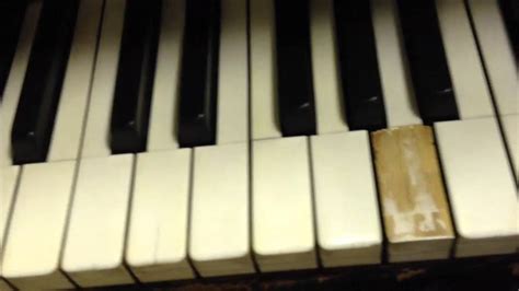 Easy Piano Key Top Ivory Repair Diy Youtube