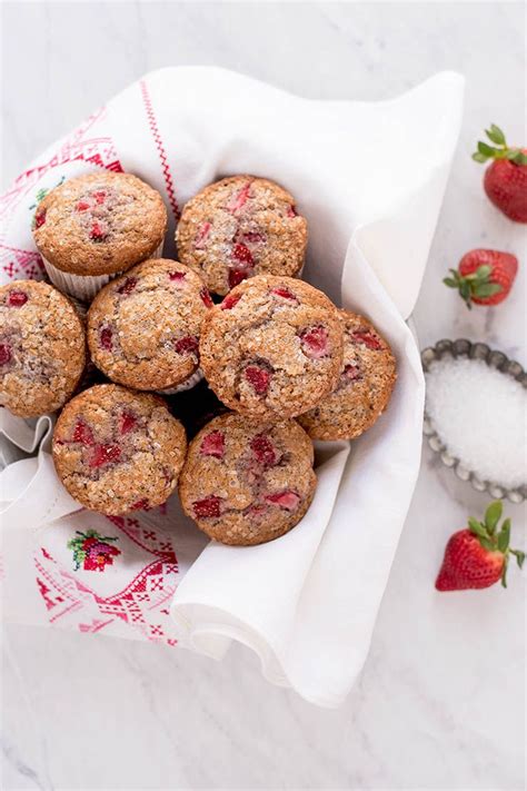 Bakery Style Strawberry Muffins Recipe Strawberry Muffins