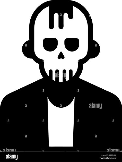 Serial Killer Character Halloween Silhouette Style Stock Vector Image And Art Alamy