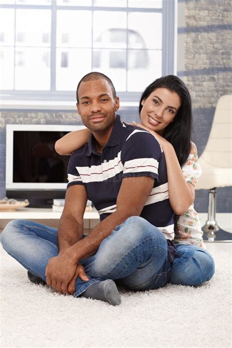 Happy Mixed Race Couple Stock Photo Image Of Background 19432482