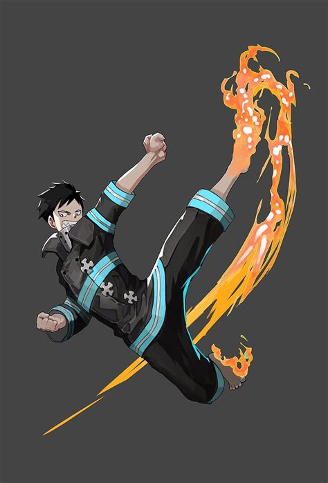 1366x768px 720p Free Download Fire Force Shinra Anime Enen