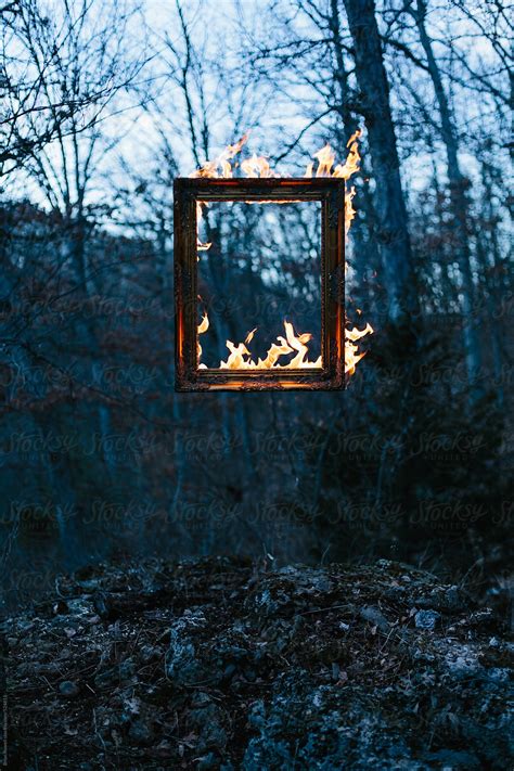 Floating Frame On Fire By Stocksy Contributor Brian Powell Stocksy