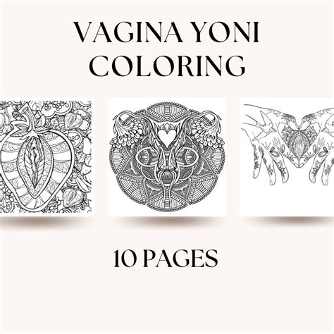 Digital Pages Vagina Coloring Book Yoni Coloring Book Etsy