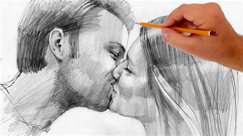 How To Draw Kissing People Valentines Day Special Youtube