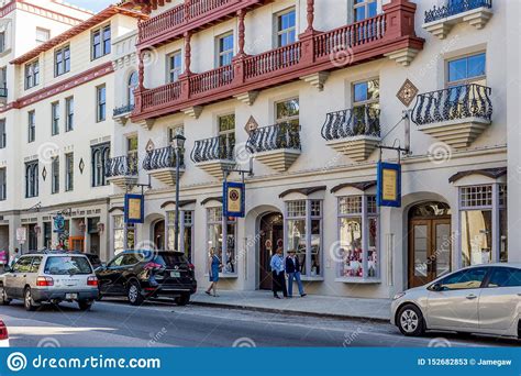 Shops in Downtown St. Augustine, Florida Editorial Stock Photo - Image