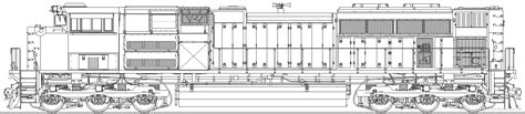 Train Emd Sd70ace Drawings Dimensions Figures Download Drawings