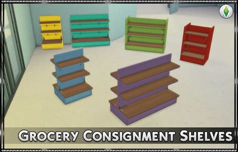 Grocery Consignment Shelves Srslysims Sims 4 House Design Retail