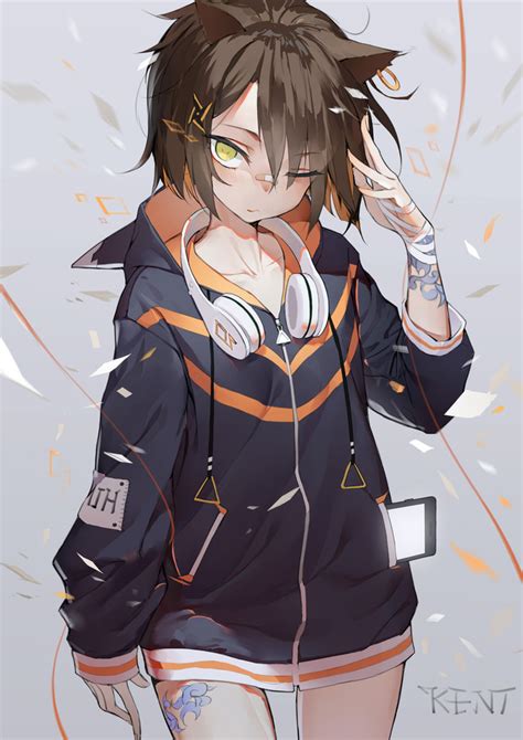 Anime Girl With Headphones Original Character 14 Nov