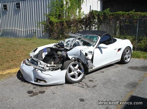 Porsche Boxster Wrecked In Orlando Florida