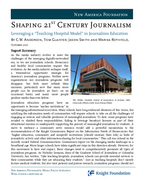 Pdf | this article analyses the development of science education in the malaysian schools' context. (PDF) Shaping 21st Century Journalism: Leveraging a ...