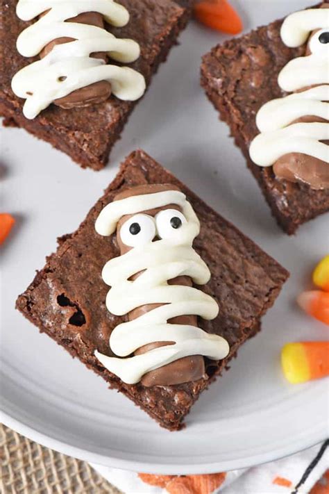 Twix Bar Mummy Halloween Brownies Adventures Of Mel