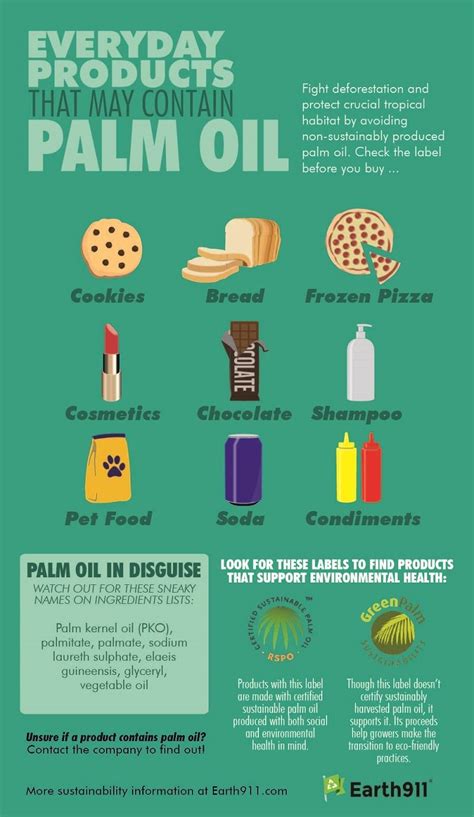 Everyday Products That May Contain Palm Oil Environmentally Friendly