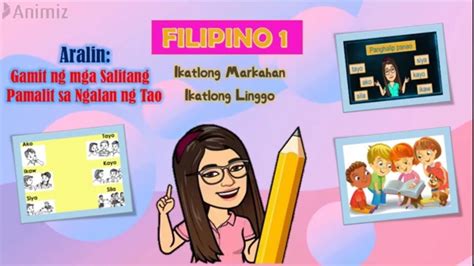 Filipino 1 Quarter3 Week 3 Gamit Ng Mga Salitang Pamalit Sa Ngalan Ng Tao Panghalip Panao Youtube