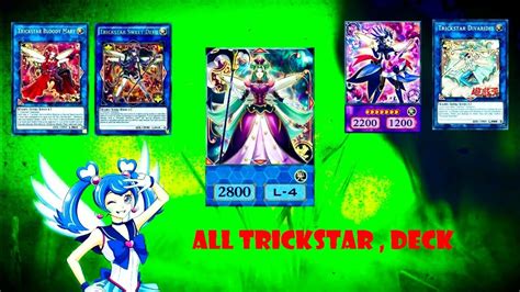 Ygopro All Trickstar Deck Skye Zaizen Known As Aoi Zaizen Blue Angel Yu Gi Oh Vrains Ftk