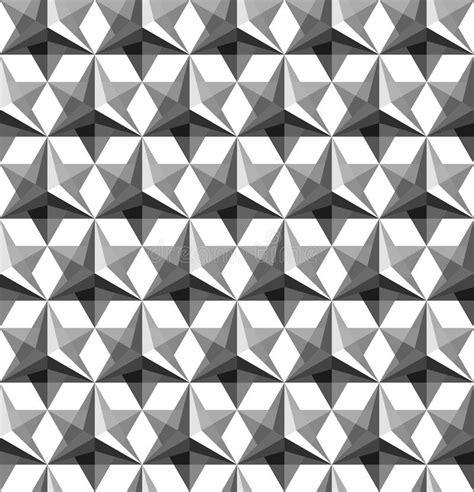 Triangular Geometric Seamless Pattern Stock Vector Illustration Of