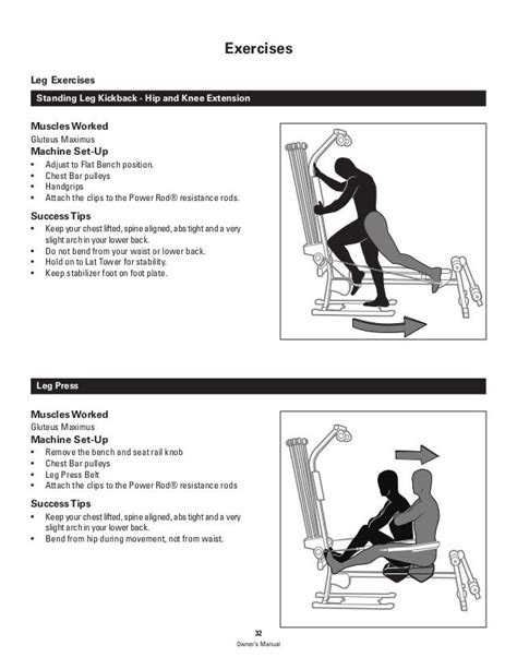 Bowflex Exercise Manual